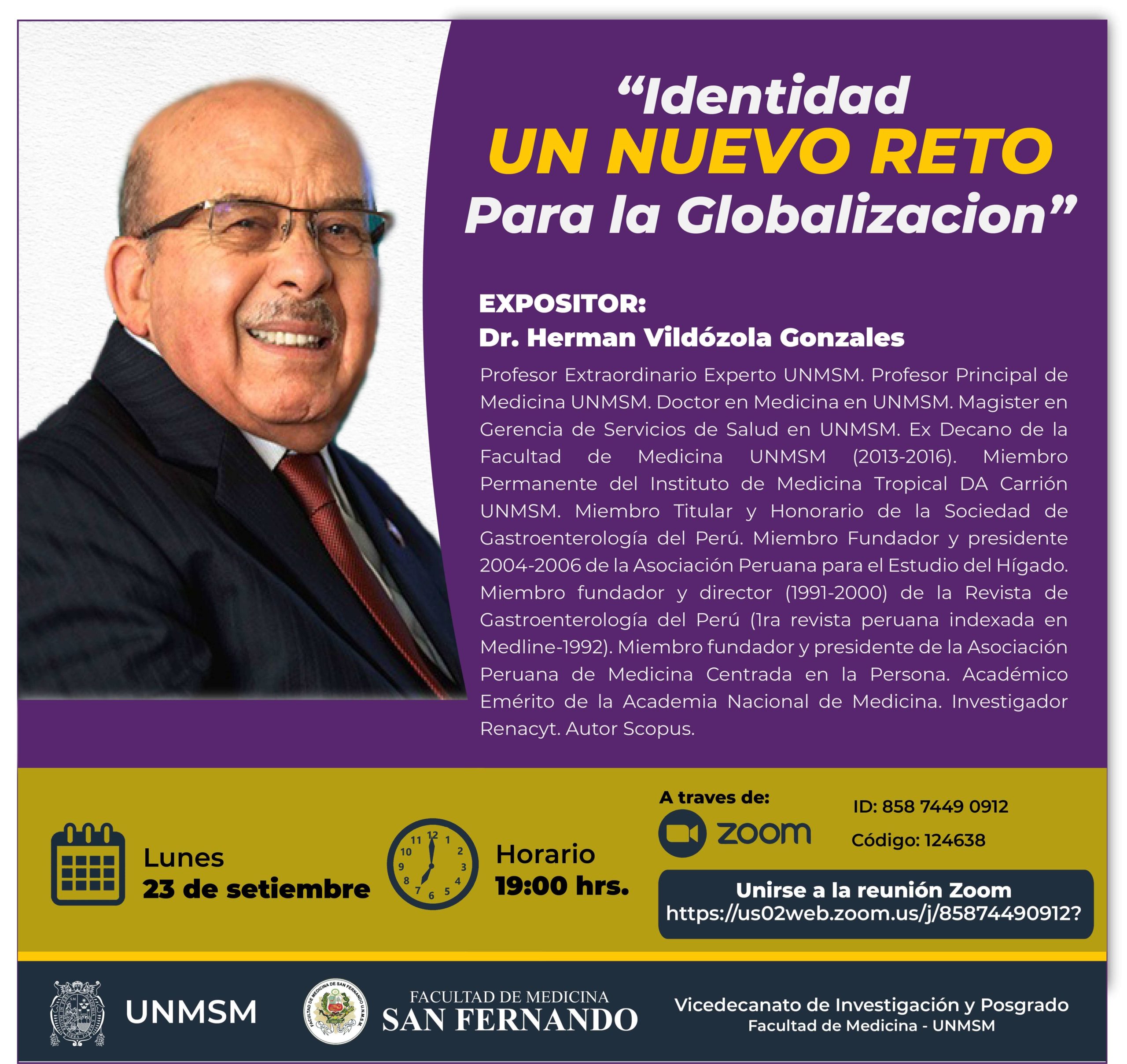 📣CONFERENCIA: “IDENTIDAD UN NUEVO RETO PARA LA GLOBALIZACIÓN”