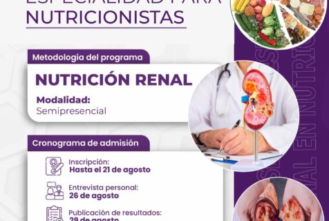 Segunda Especialidad en Nutrición 2025